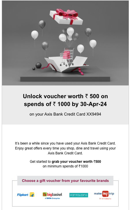 I'm trying not to use Axis cards, but they sent an offer like this

#ccgeeks #ccgeek