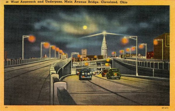 Opened in 1939 the 8,000 ft Main Avenue Bridge was designated a National Historic Civil Landmark. Officially the Harold H Burton Bridge is named after the 45th Mayor of #CLE. In earlier days this 85 yr old bridge hosted pedestrians. Should it again in a protected dedicated path?