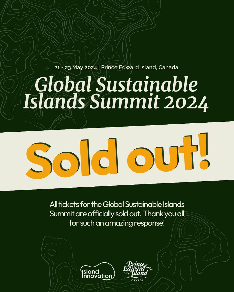 It's official: we sold out EVERY ticket for the #GSIS2024 in Prince Edward Island! 📲 Follow the conversation: use #IslandInnovation & #GSIS2024 on social media. 🗓️ Future events: Subscribe to our email list and get updates. Subscribe: islandinnovation.co/newsletter/