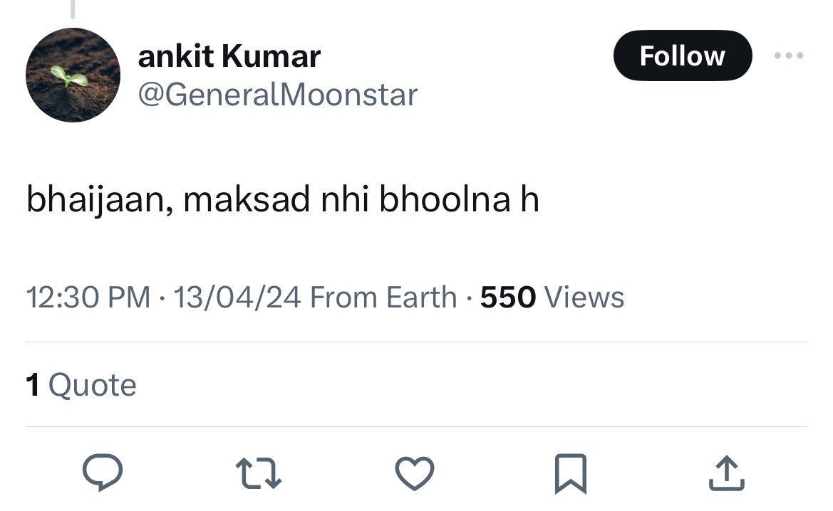 Mr Ankit changed his name to “Eid ka chand” Ankit - meaning प्रतिभाशाली / brilliant. Indeed , Beautiful name Humble request for you , do some meditation, पूजा-पाठ , social services. Surely it will heal your mental health.