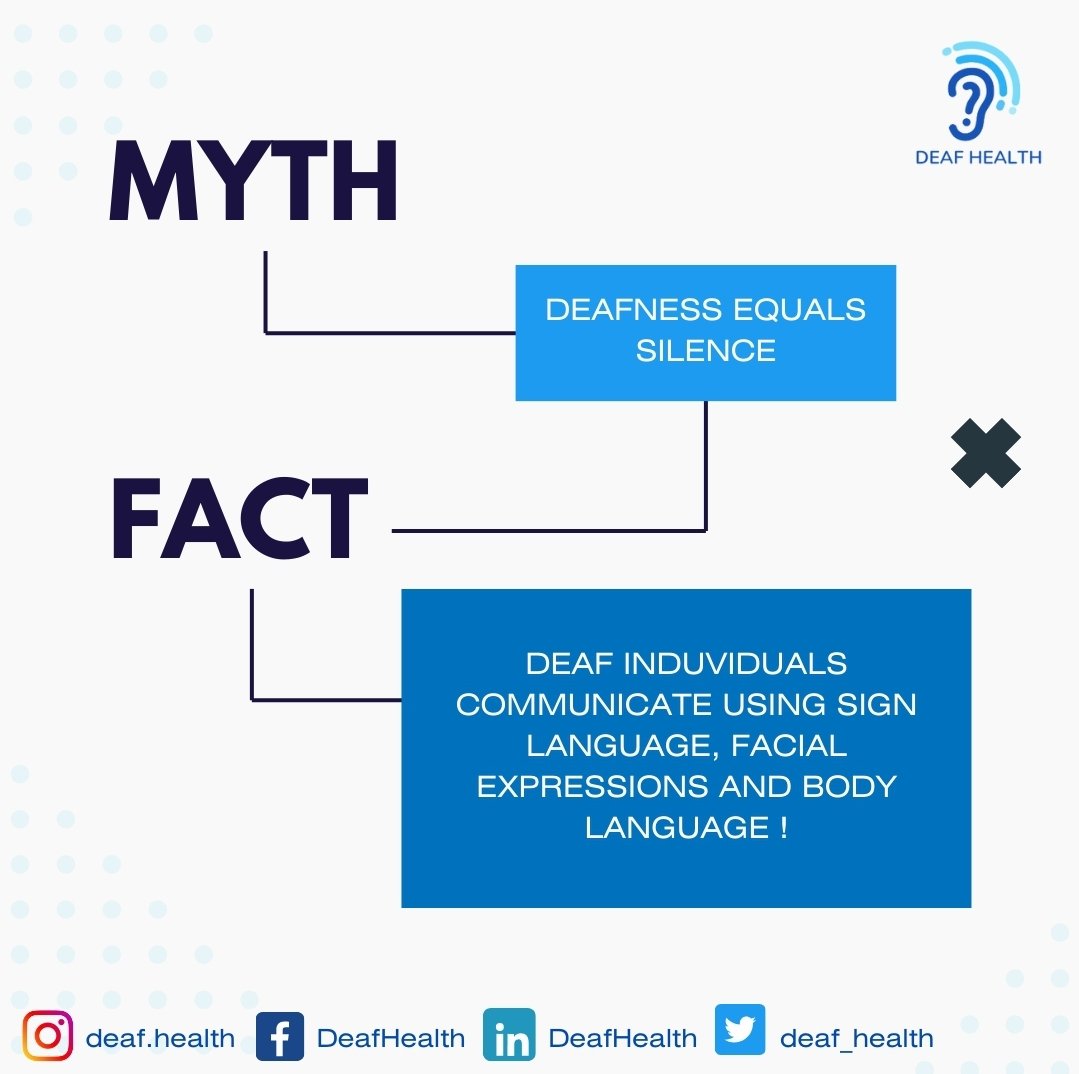 💡 Myth vs. Fact: Let's set the record straight!

#deafhealth #deafhealthkenya #deafcommunity #deafawareness #deafkenya