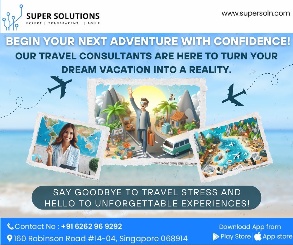 'Embark on unforgettable journeys with guidance from Super Solutions
#Super
#SuperSoln
#CounselingServices
#GuidanceForSuccess
#ProfessionalConsulting
#CareerCounseling
#ITConsulting
#FitnessGuidance
#RealEstateAdvice
#LegalCounsel
#FinancialWisdom
#EducationalGuidance