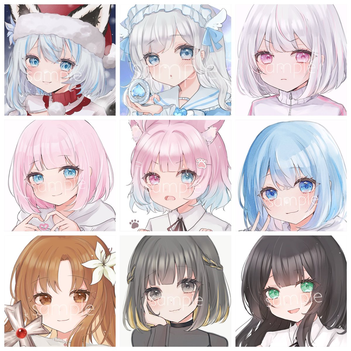 アイコン依頼】 ご依頼再募集です！ サンプル画像を更新しました