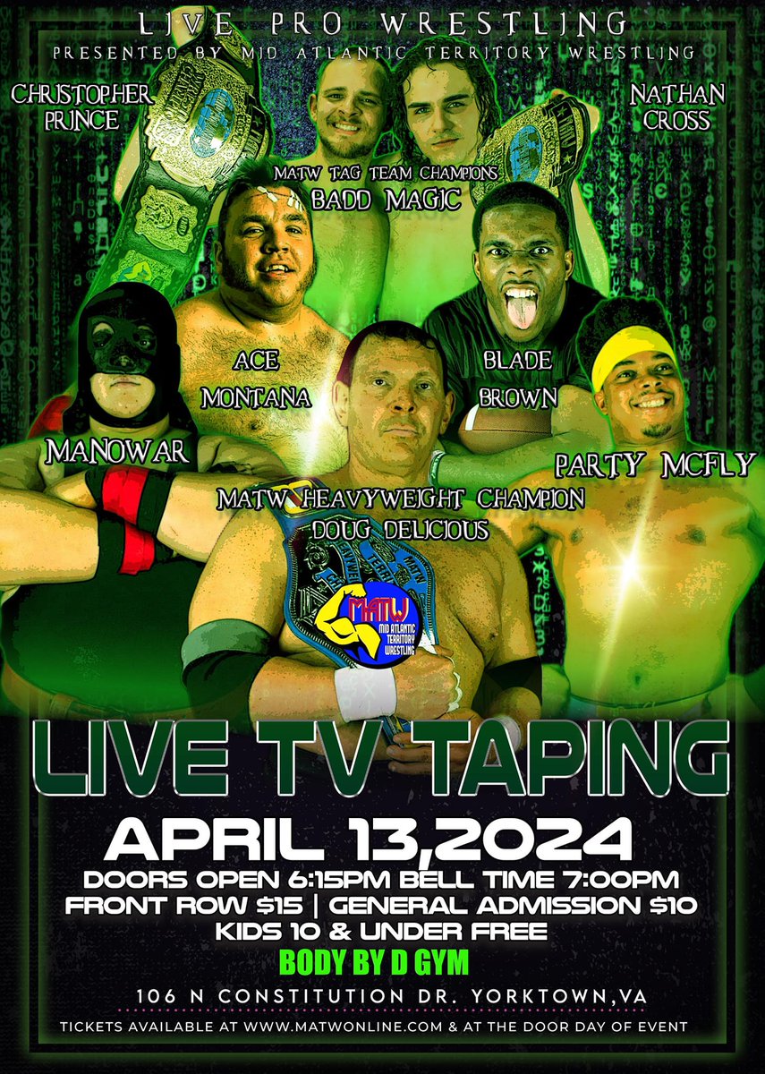 TONIGHT!!
Tickets available at the door!