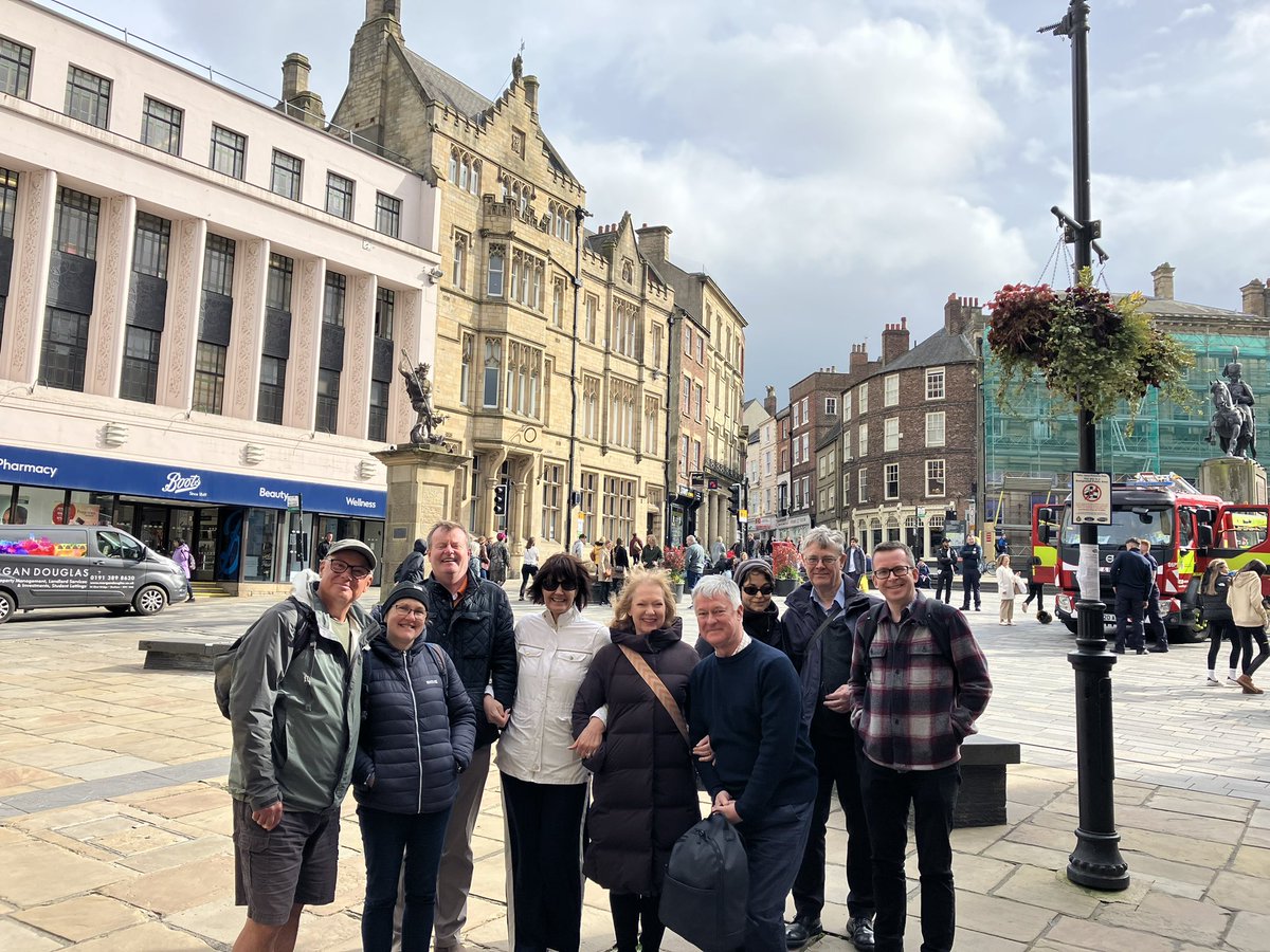 History Tour yesterday. Thank you to Graham @soult for popping along to meet me for a coffee and sample a tour. Lovely group of people and, as always, it was a pleasure. 
#walkingtour  #durham #thisisdurham
#durhamhistory