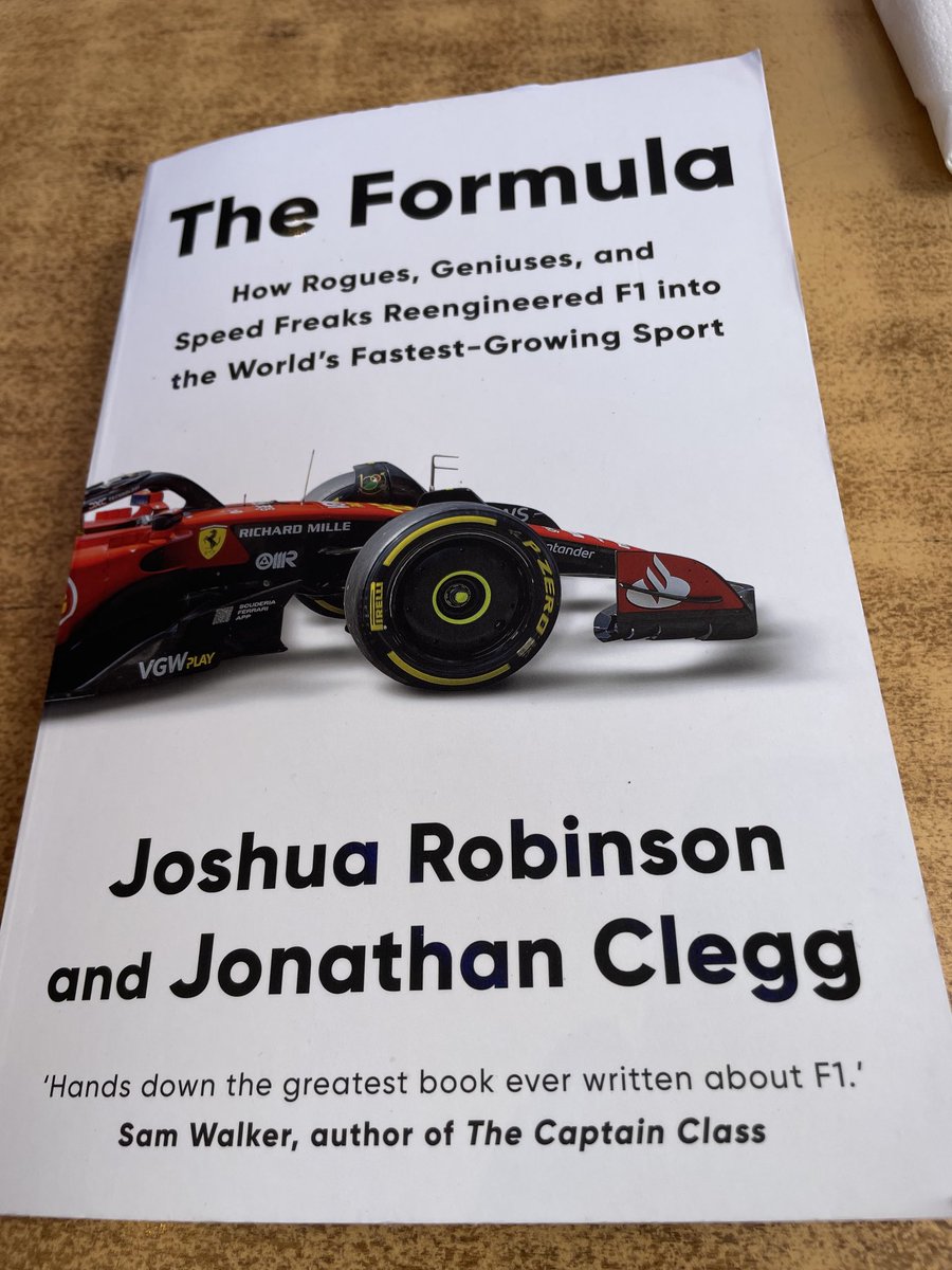 Bought it this morning, done two chapters and can’t put it down. A must read if you are interested in #F1