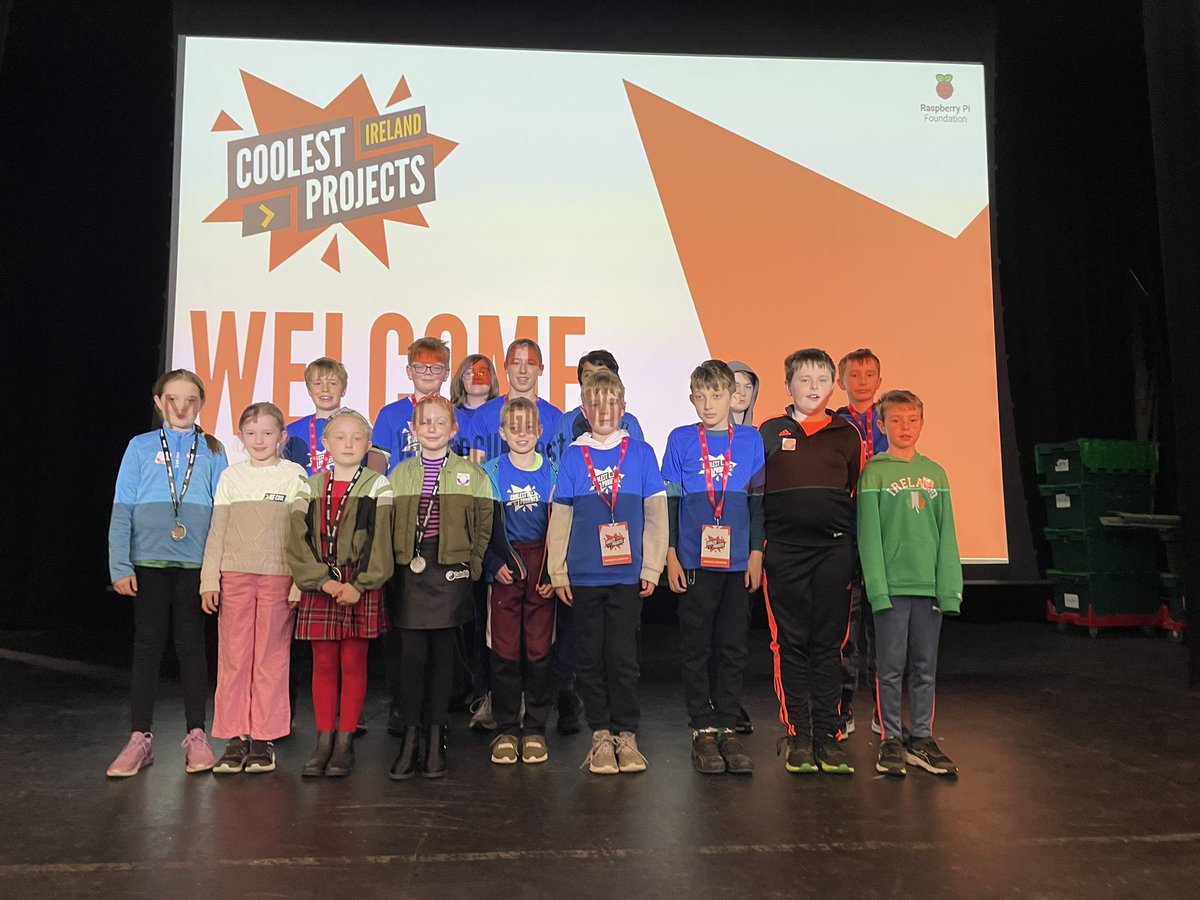 CoderDojoKK's tweet image. The Kilkenny coders on stage at @CoolestProjects ! Great day had so far! Results of the judging still to come!
#coderdojo #coolestprojects
