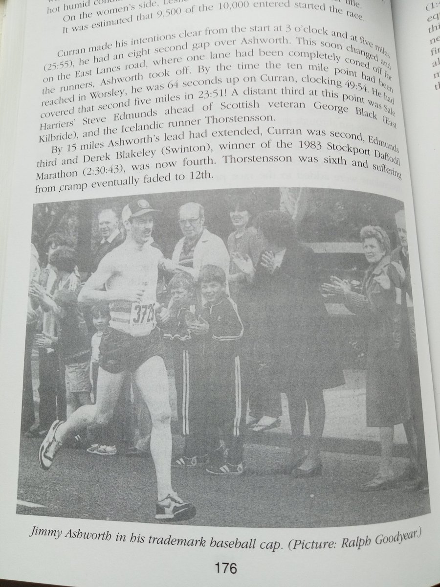 Just want to wish those doing the #Manchestermarathon good luck for tomorrow @Marathon_Mcr Photo 1983 me on the way to winning the #Manchester #Marathon