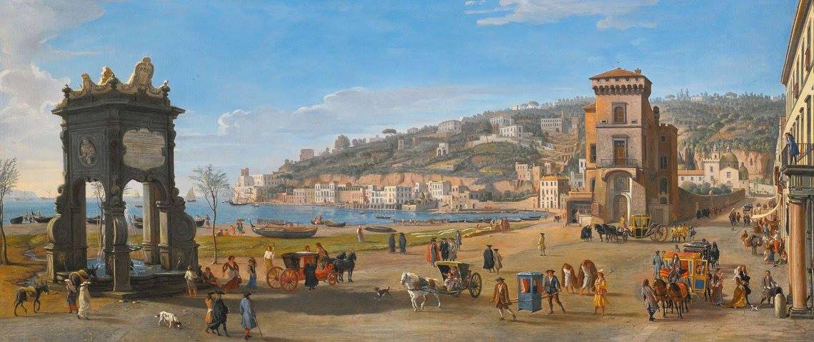 Gaspar van Wittel, called Vanvitelli - Napoli, Riviera di Chiaia.