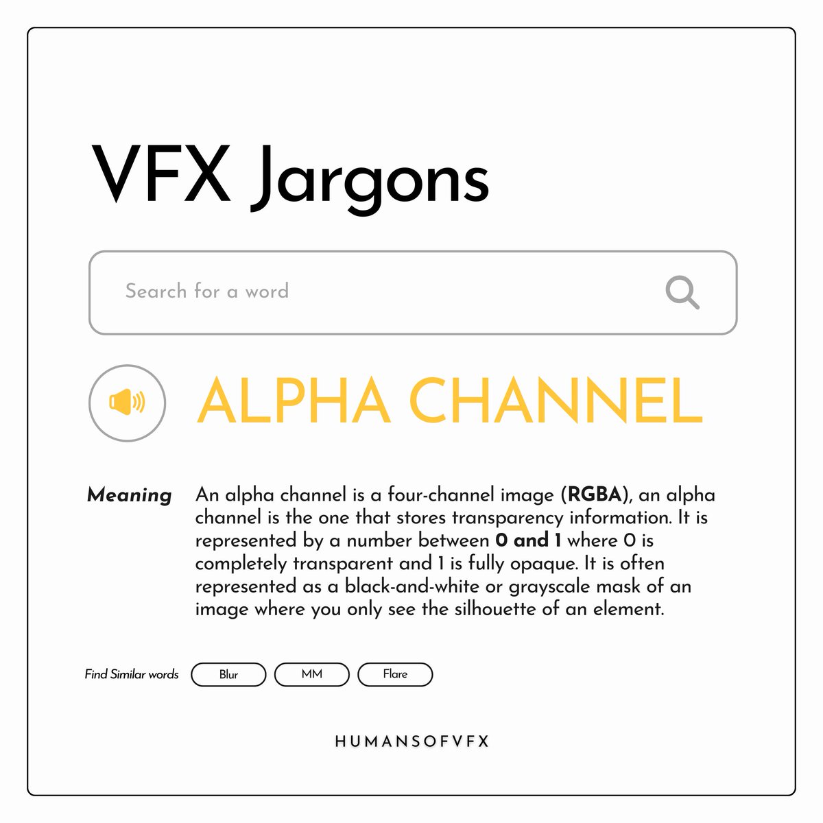 humansofvfx's tweet image. VFX Jargon: Alpha Channel

Follow @humansofvfx
#trend #vfx #vfxknowledge #vfxartist #nuke #cgi #games #vfxstudio #viral