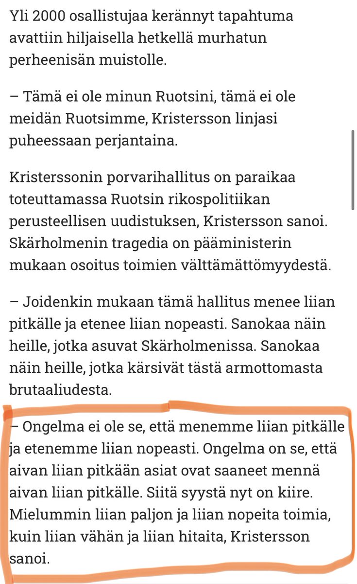 Ruotsi on aihettanut vuosikymmenten aikana itse itselleen jengi-, murha-, ”kunnia-ideologia”-, räjähdys- ja raiskausongelman, jolla on tasan yksi (1) syy, eikä siitä ole saanut puhua. Nyt Ruotsissa on viimeinen mahdollinen hetki ryhtyä korjaustoimiin. verkkouutiset.fi/a/ulf-kristers…