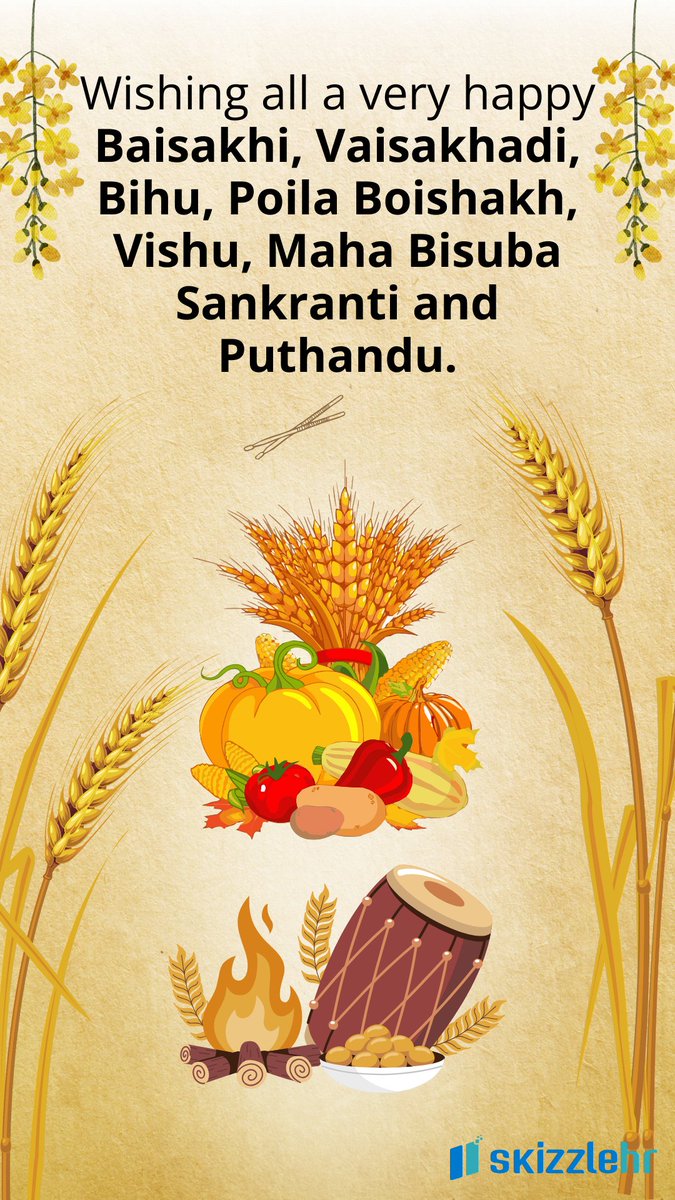 🌟✨ Wishing everyone a radiant and joy-filled Baisakhi, Vaisakhadi, Bihu, Poila Boishakh, Vishu, Maha Bisuba Sankranti, and Puthandu! 🌾 May these vibrant festivals usher in harmony, happiness, and prosperity into your lives. #Baisakhi #Bihu #Vishu