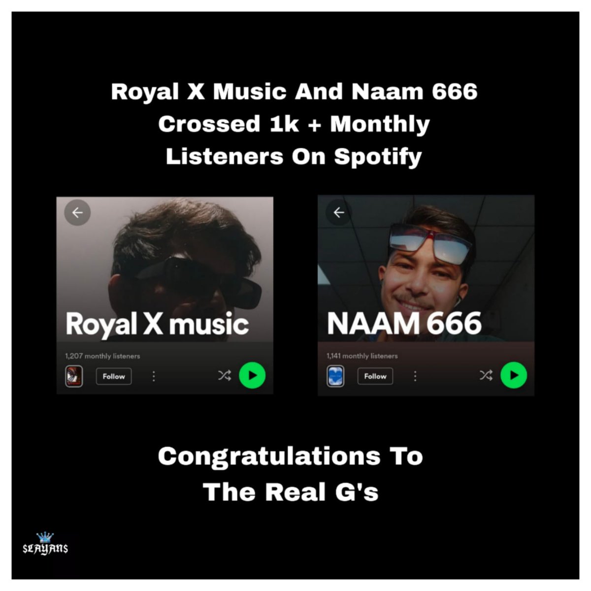 RoyalXMusic2's tweet photo. 1k cross by us #slayhop #rxm #royalxmusic  still on ☝️🏆 https://t.co/I0H29Nwkrk