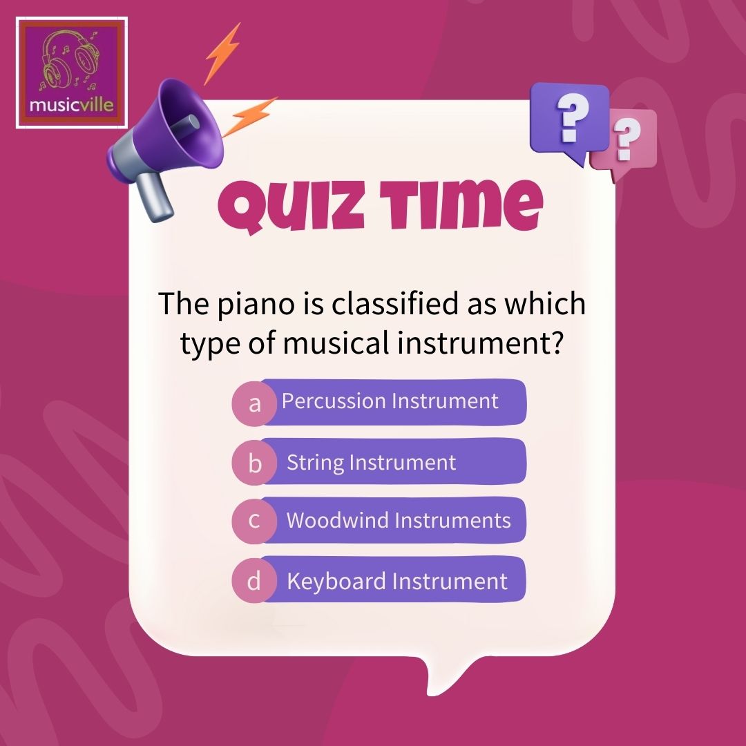 Music Ville Quiz Time | Give your answer in the comment section.

#QuizTime #comment #musicville #MusicSquare #yamaha #poll #saturdaymorning #poll #SaturdayVibe