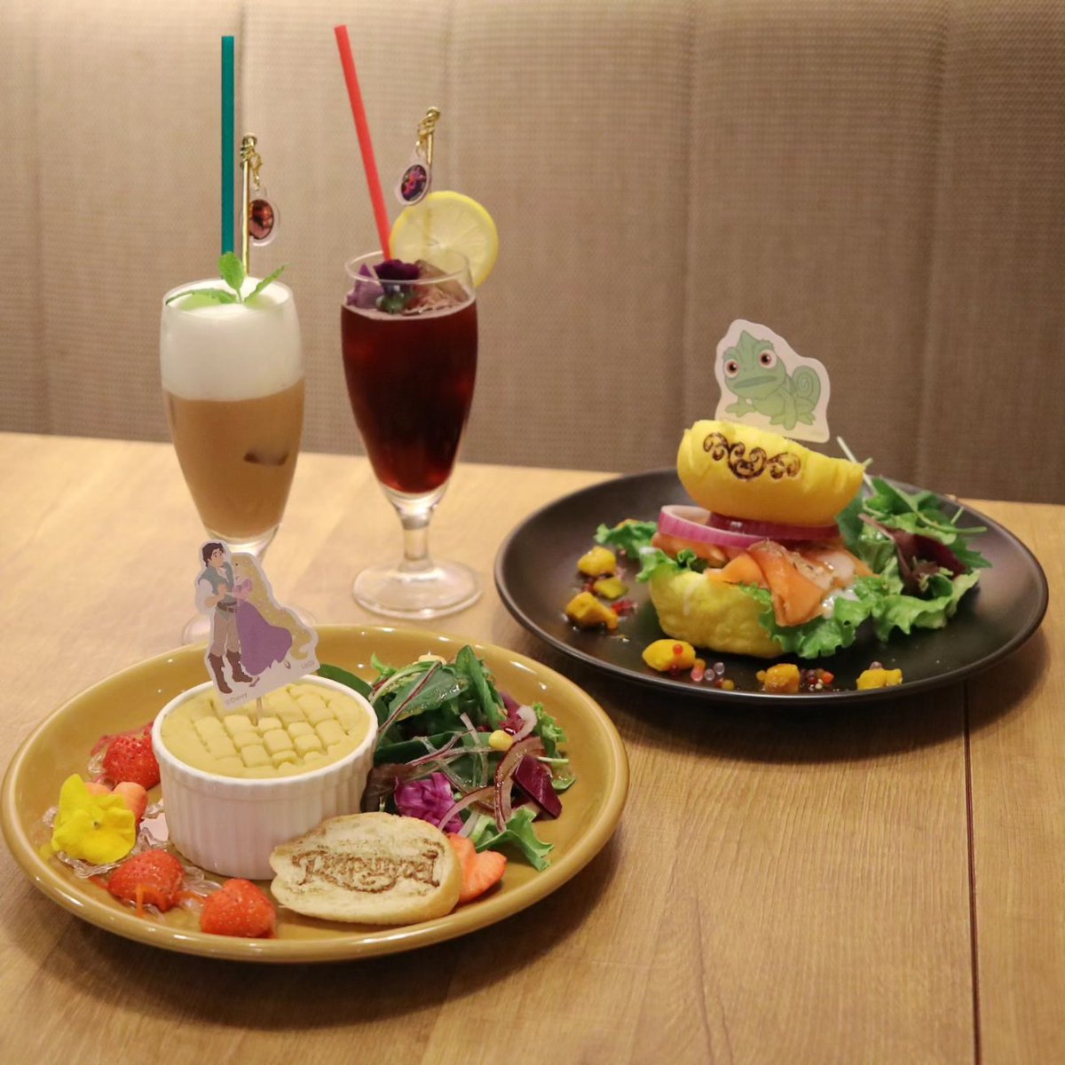 yukamicmin's tweet image. 大好きなラプンツェルのカフェへ♡