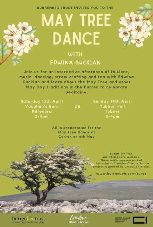 Today and tomorrow around the Burren in Co. Clare thanks to @BurrenbeoTrust and @creativeirl. All ages welcome 🌸🌼