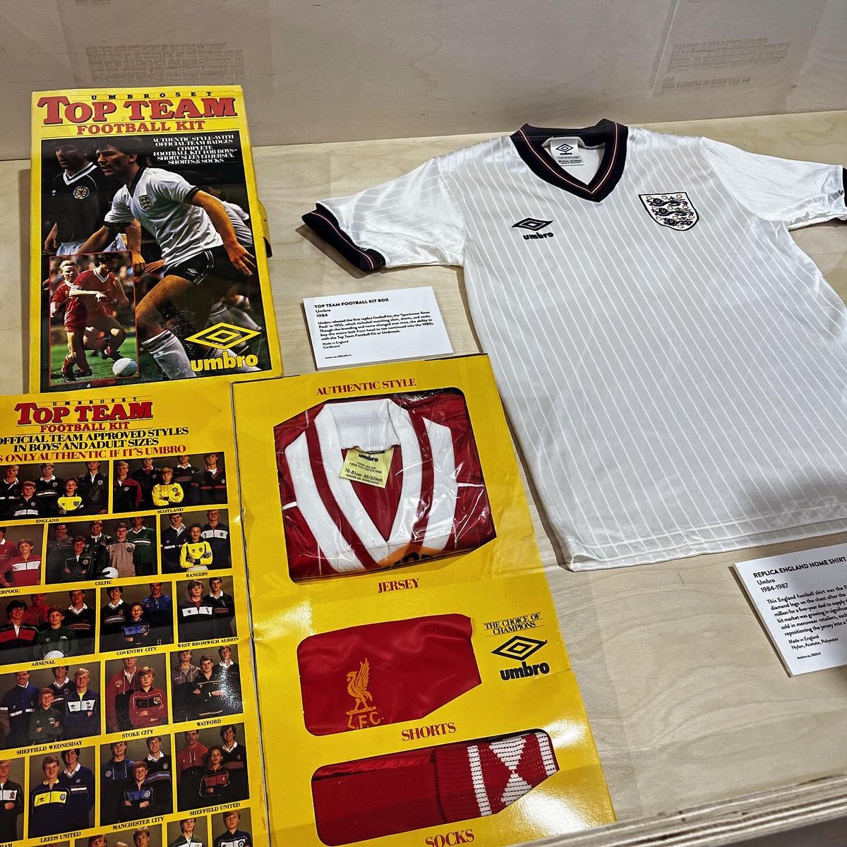 This was my first England kit and it came in the box as well…! Glory days! #Umbro100