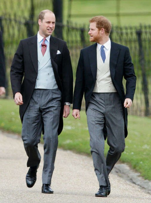 Harry looking up to his elder brother BEFORE he discovered heel-risers 🤣 Such a bitter, jealous little man. #PrinceHarryEXPOSED
