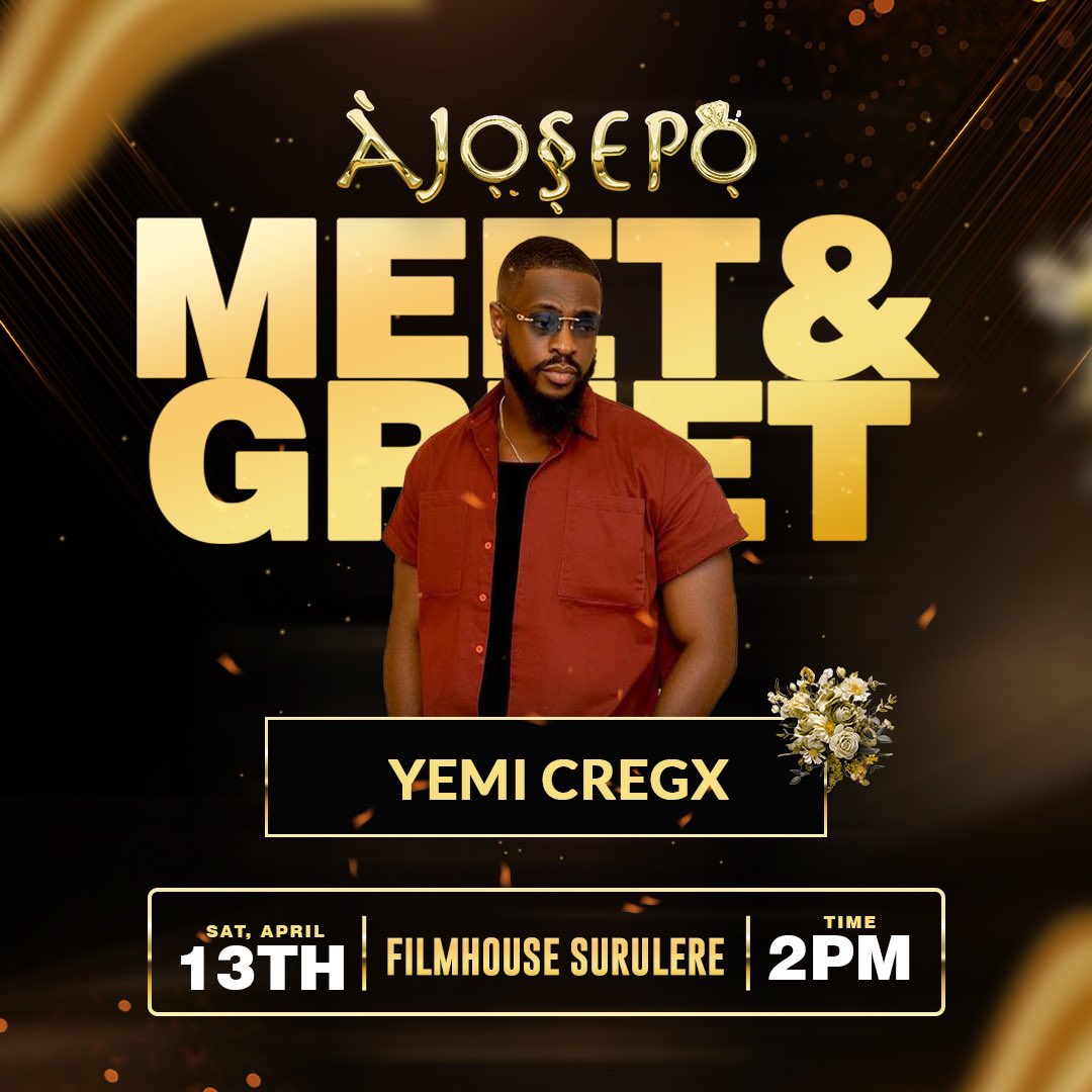 Meet your favorite stars in person @kanagajnr & @kingcregx will be out live and direct at Filmhouse Surulere by 2pm today🔥🔥🔥 • Make cool memories and watch an hilarious movie #Ajosepo today !!! • #FilmOne