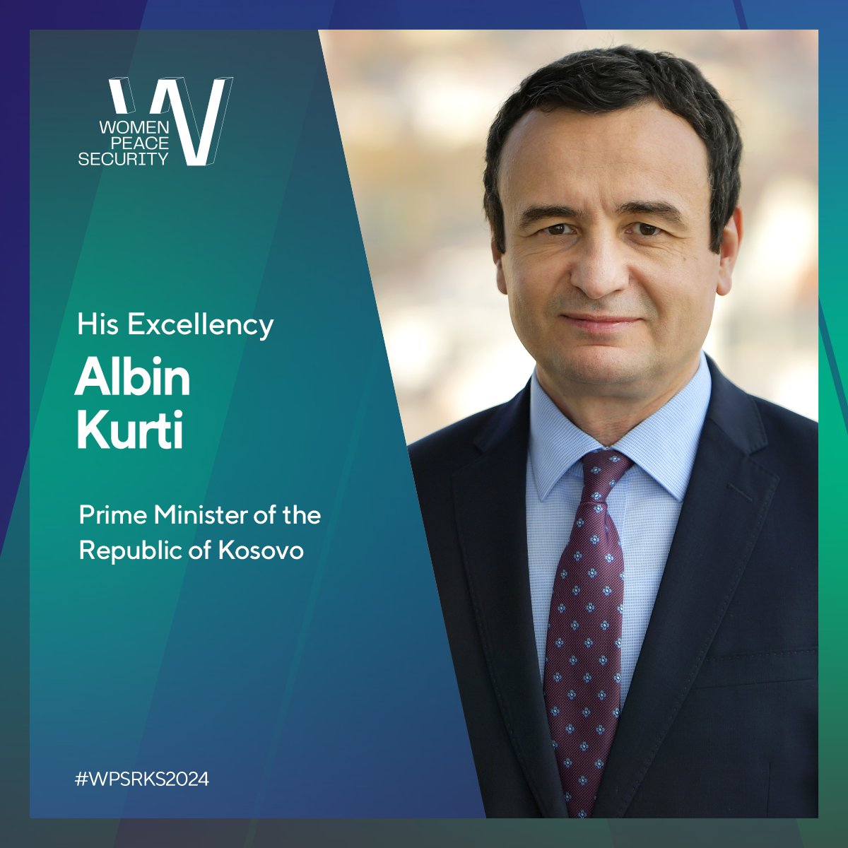 Pleased to be joined by H.E. @AlbinKurti, Prime Minister of the Republic of Kosovo, at the WPS Forum 2024! #WPSRKS2024 15-16 April 2024 🇽🇰 Prishtina, Kosovo 👉 wpsforum-rks.org