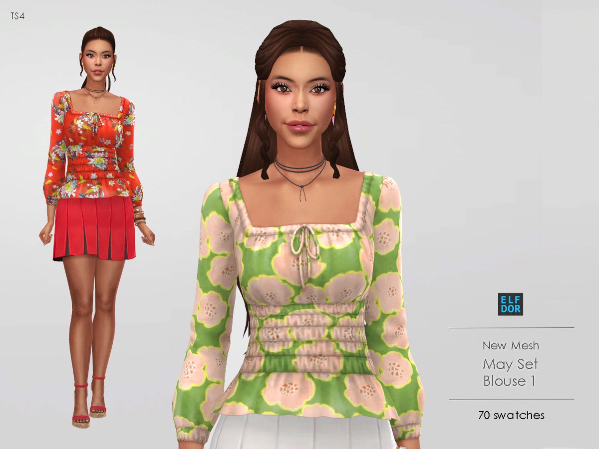 #Sims4 #TheSims4 #ts4 #ts4cc #s4cc #sims4cc #Sims4Clothes #ts4cc #s4cc #thesims4clothes #Sims4Cc #ts4clothes #ts4gowns #ts4dress #ts4dresses #spring #sims4spring elfdor.com Free Content