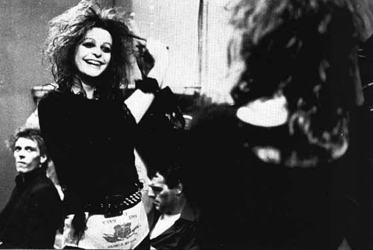 Ari Up from The Slits and Paul Simonon from the Clash back stage at the Top Rank, 26th November 1978

Photo: Caroline Coon

#theslits #ariup #theclash #paulsimonon #toprank #caerdydd #cymru #cardiff #wales #cardiffmusichistory