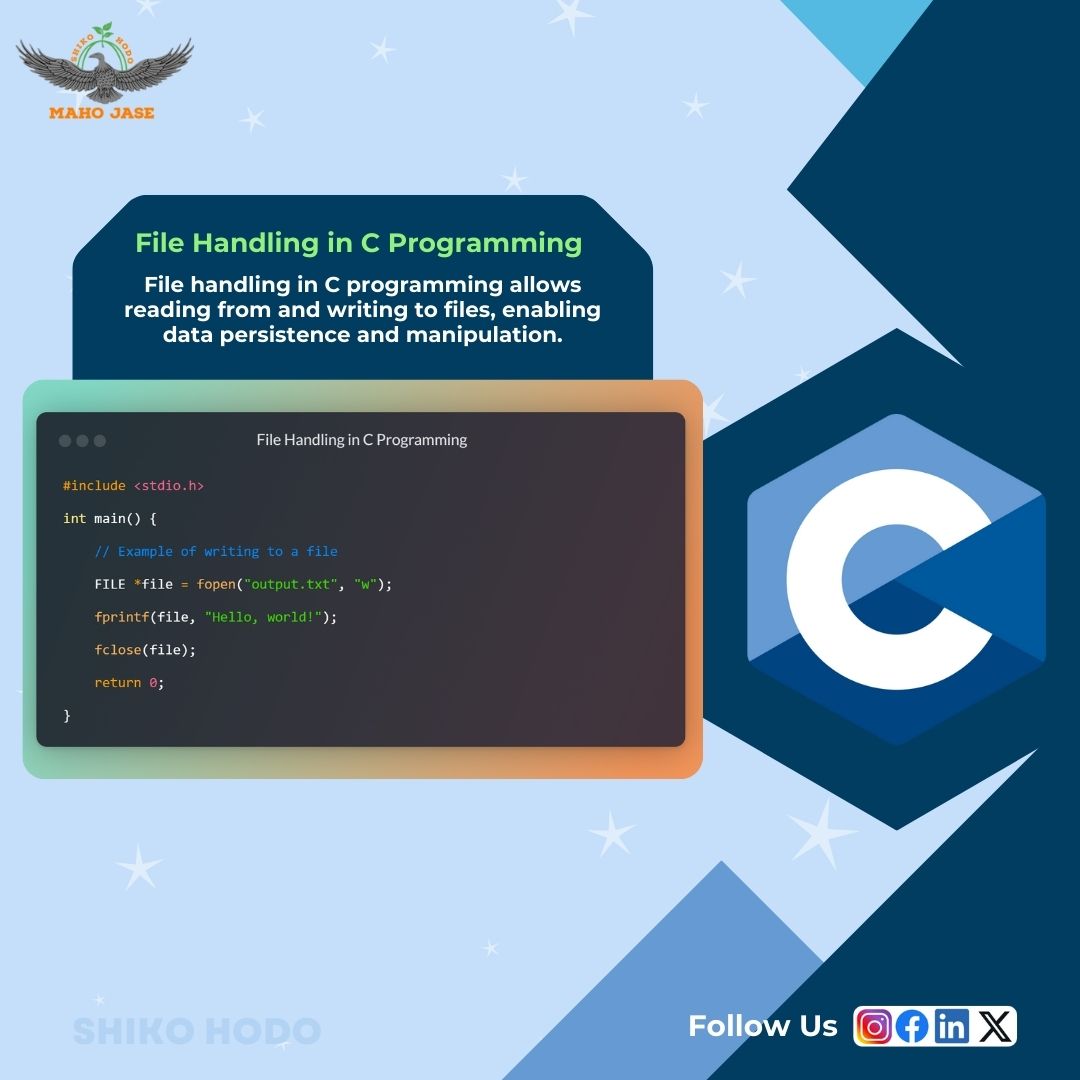 mahojase's tweet image. Tech Imbibing: Day 472
.
.
.
#Cprogramming #ProgrammingInC #CodersInC #CCode #LearnC #CodeWithC #cprogramminglanguagebasics