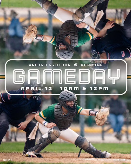4/13 Varsity Baseball Games
Cascade Invite (Round-Robin)
📍: Clayton, IN
🕐: 10:00am <a href="/CadetBsbl/">Cascade Baseball</a> 
🕐: 12:00pm <a href="/CoachStotts/">BHS Baseball</a>