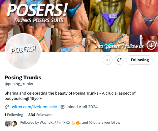 If you're a fan of posing trunks (and if you're not why are you following me?! 🤪😅) check out this amazing new profile from @posing_trunks 😱🥰 twitter.com/posing_trunks