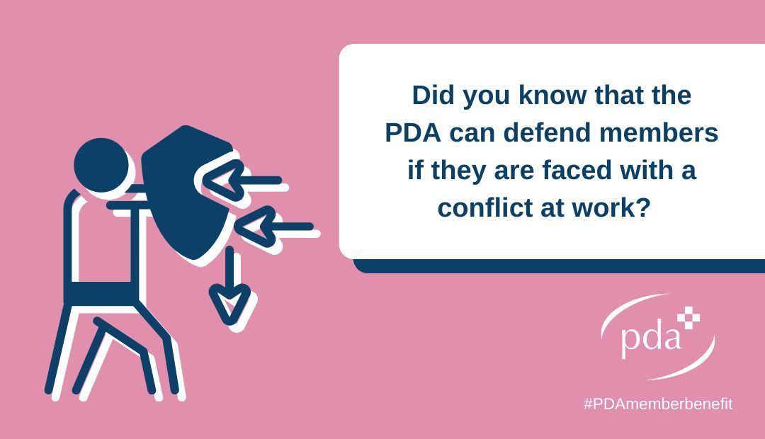 Pharmacists, did you know that as a PDA member, you can be defended if you are faced with a conflict at work? This is just one of the many benefits of joining the PDA. Learn more: buff.ly/3ytcrKA #PDAmemberbenefit Join the PDA today! buff.ly/2SKVnLo