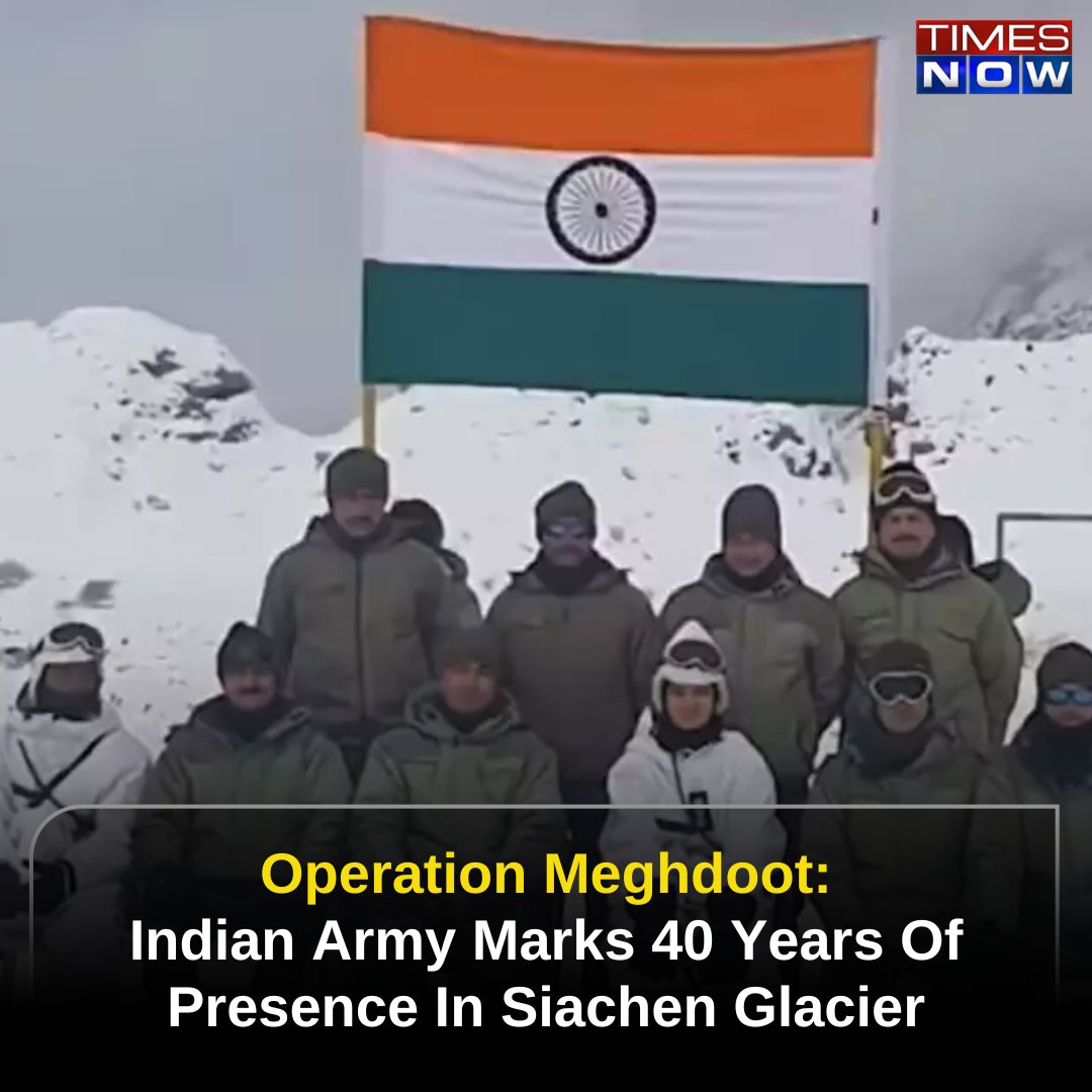 The #IndianArmy marked 40 years since it began its presence on the strategically important #SiachenGlacier. 

Read more: timesnownews.com/india/operatio…