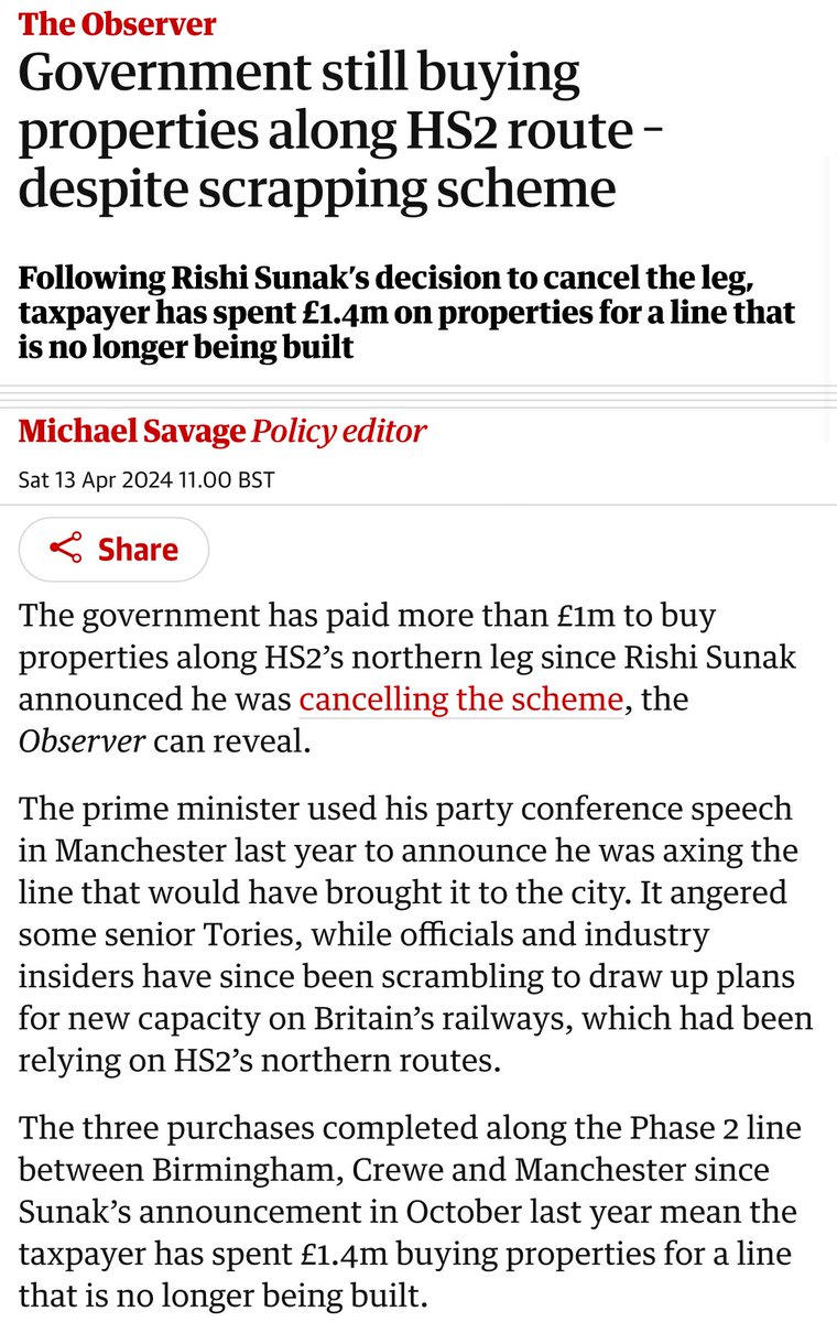 For context, this is nearly 1,000x the tax Angela Rayner is supposedly meant to owe. And this is a VERY SMALL Tory scandal by their standards. theguardian.com/uk-news/2024/a…