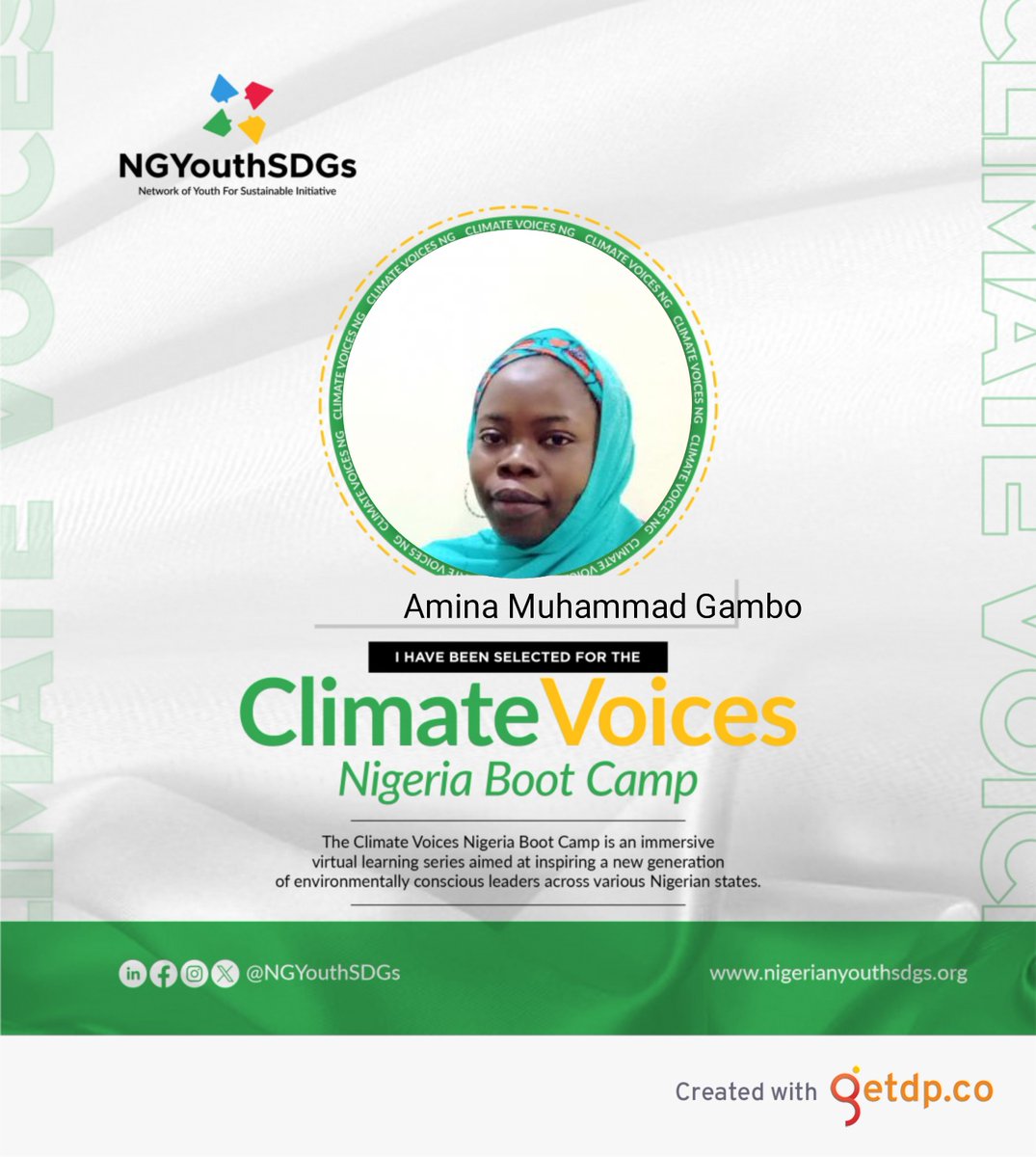 My sincere appreciation to  @NGYouthSDGs for giving me the opportunity to participate in the Climate Voices Nigeria Boot camp.
#ClimateVoicesNG