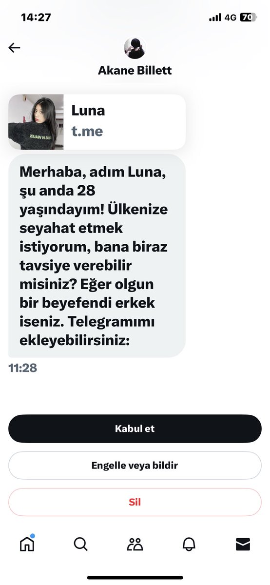 Luna aramızdaki tek sorun yaş farkı:)) nerden geliyor bunlar bana sürekli?