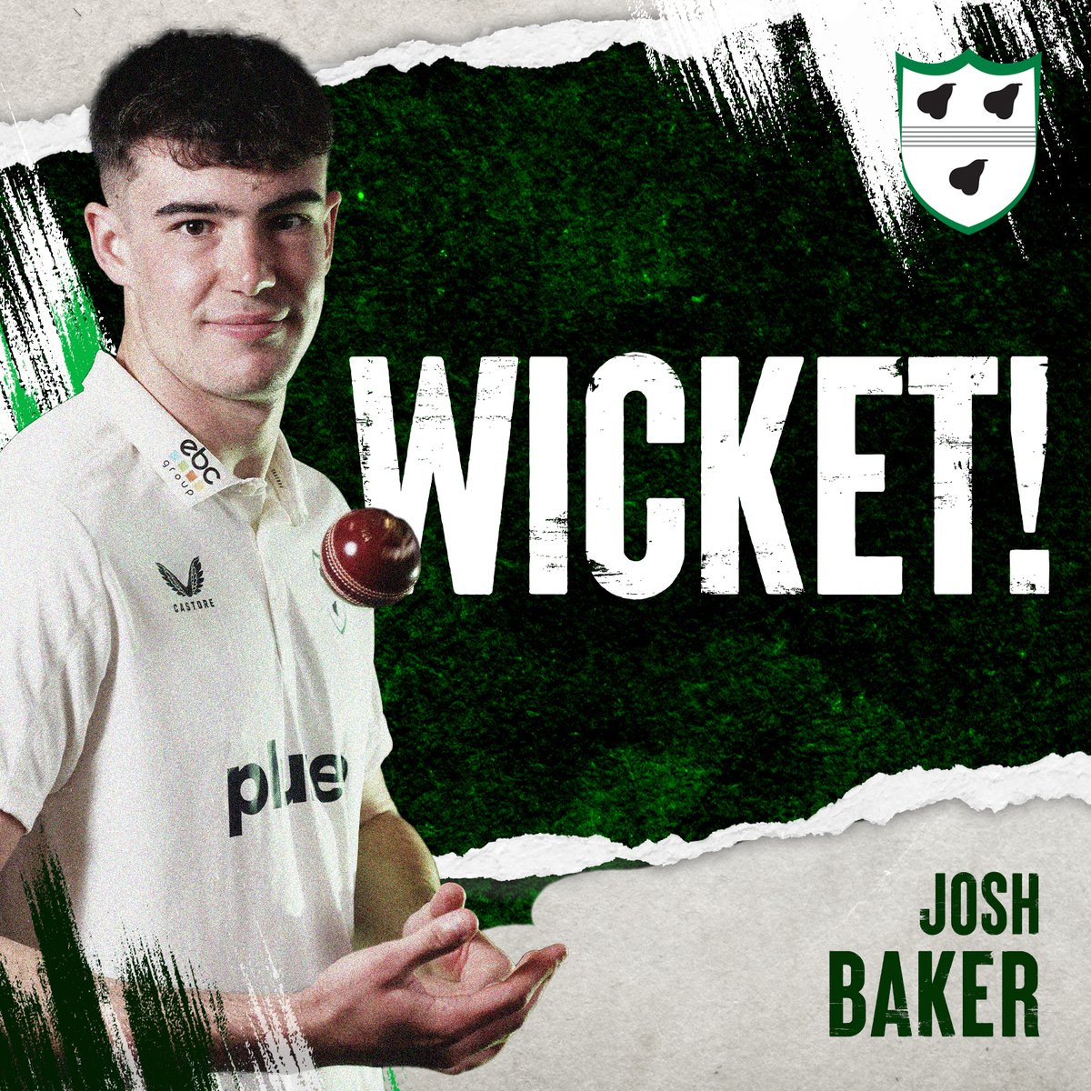 On a roll! 😎 @josh_baker03 gets his second as @Kash798 takes a top catch. Notts 137/6