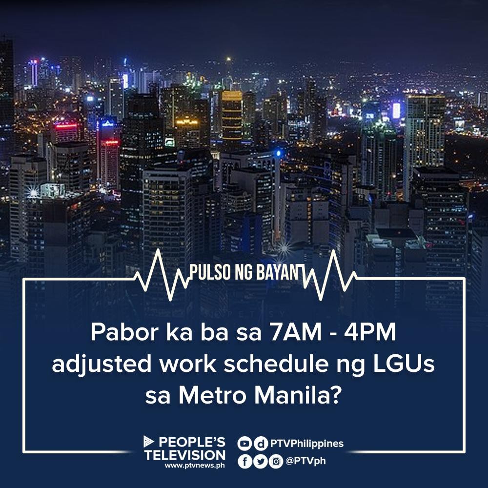 Usap-usapan ngayon ang implementasyon ng bagong work schedule para sa local government units (LGUs) na sisimulan na sa May 2. Ayon sa MMDA, inaasahang ang pagbabagong ito sa oras ng pasok ay magdudulot ng positibong epekto sa daloy ng trapiko sa Metro Manila. (1/2)