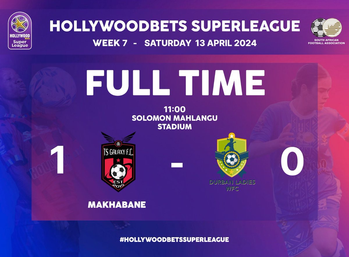 The #HollywoodbetsSuperLeague encounter between @TSGALAXYQUEENS vs @LadiesWfc was moved forward to earlier this morning 👀Full-time score update #BekeLeBekeSL