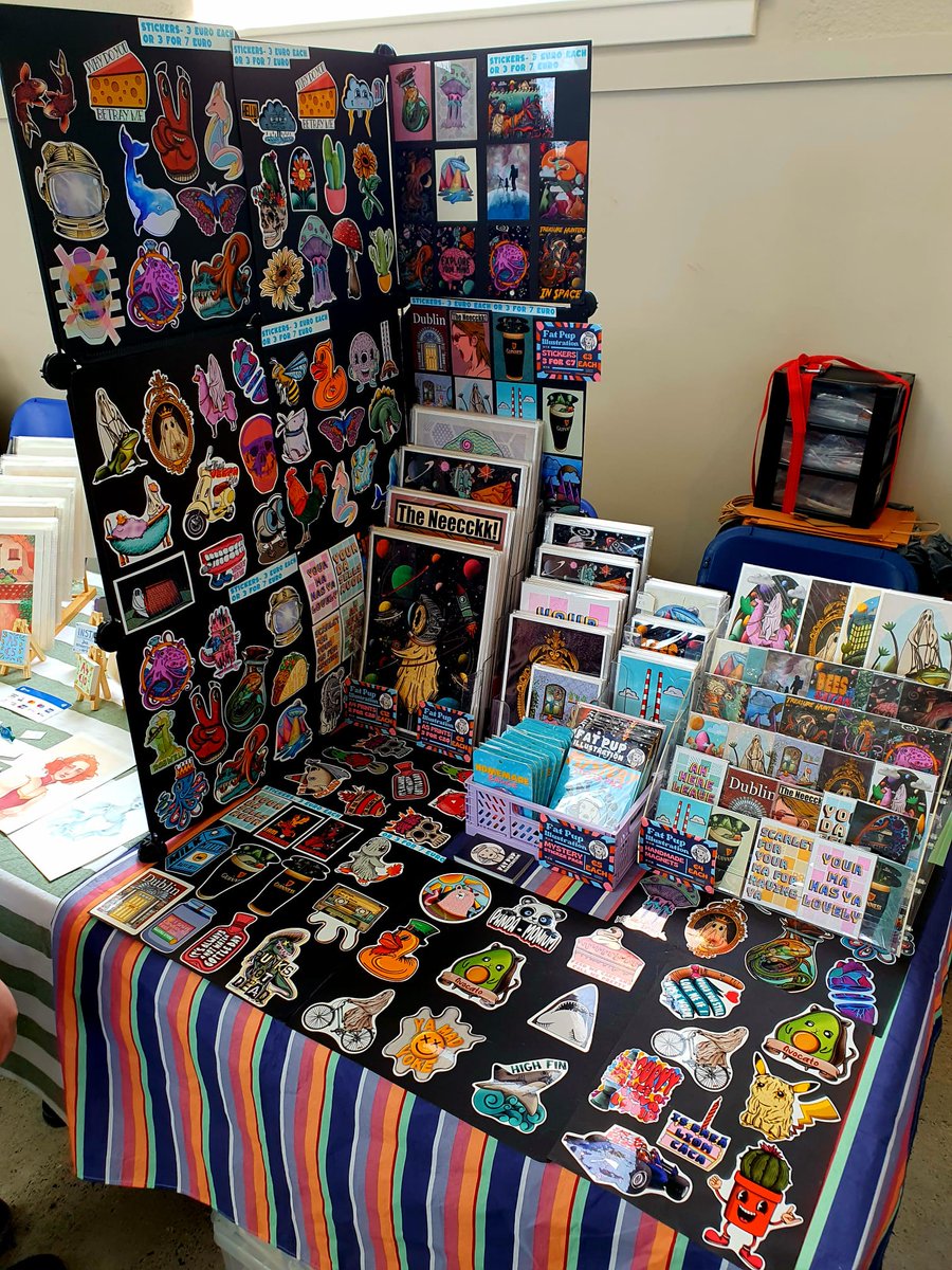 All set up and ready to go, so happy to be back <a href="/dublincomicarts/">Dublin Comic Arts</a>. We are here until 4pm, make sure to pop in and see all the amazing creators. It will also be open tomorrow. We are at the Richmond Barricks in inchicore.