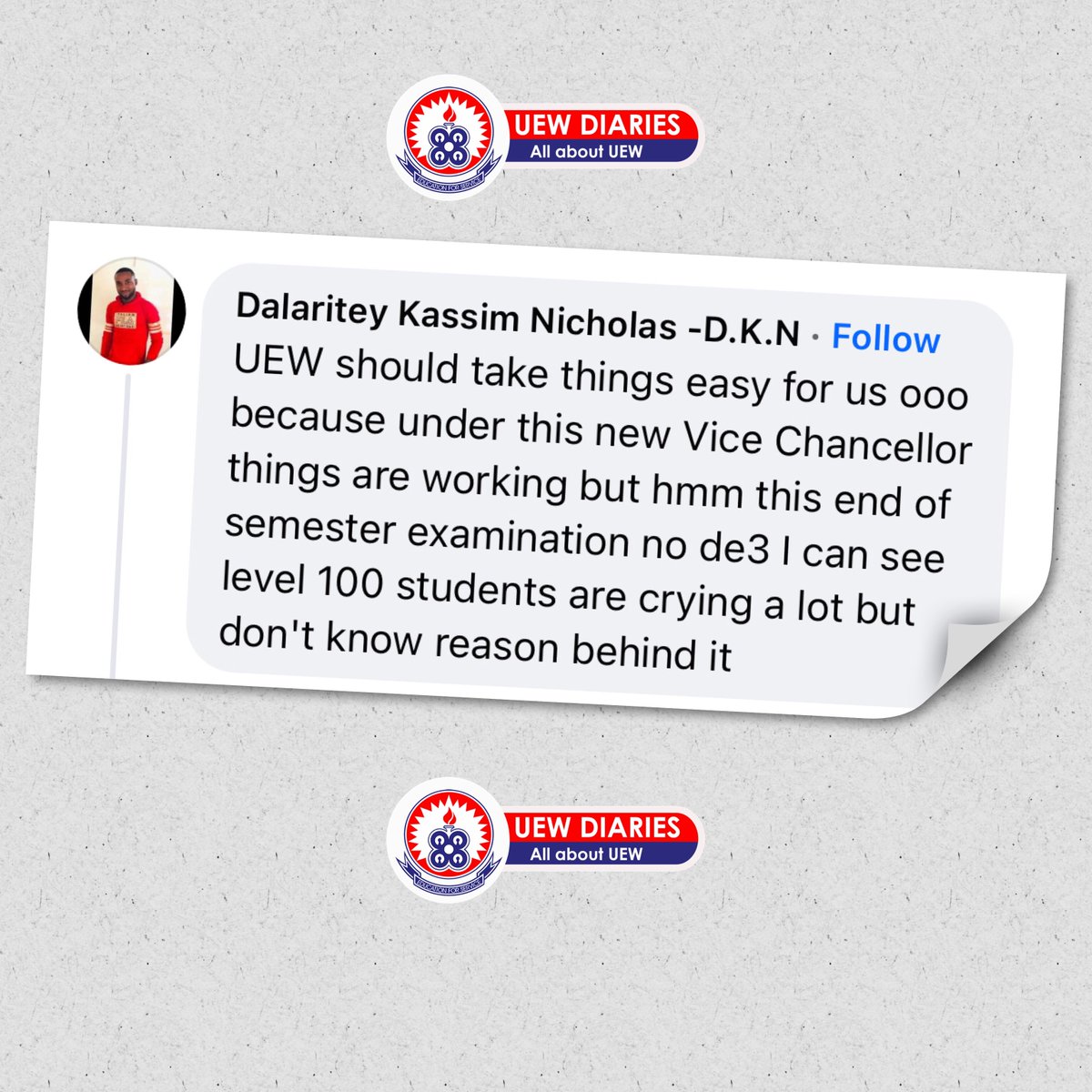 UEW is not for the weak. W I N N E B A