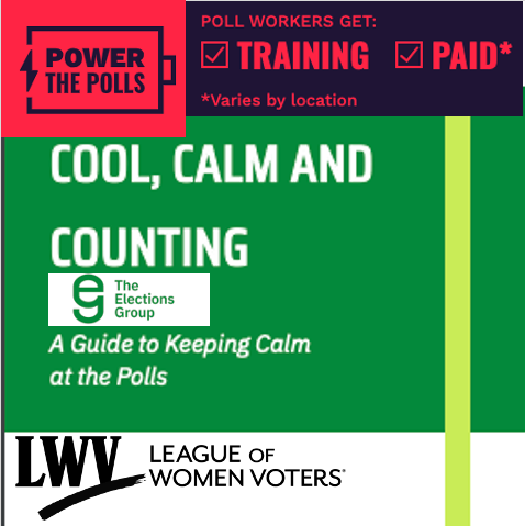 The 2020 election was not stolen. Massive fraud was never proven. Voter suppression is anti-democratic. You can power democracy by signing up for poll work @PowerThePolls. Get the new guide to keeping things calm in November @TheElectionsGrp. Stand up and do your part.