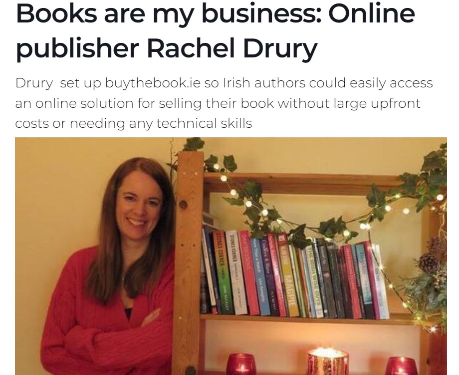 Thanks to Marjorie Brennan for her article in today's Irish Examiner 🙏

'It means a lot to be part of something that is having a positive impact on bookselling in Ireland for authors'

Read the full article here:
irishexaminer.com/lifestyle/arts…

#authorcommunity #AuthorsOfTwitter