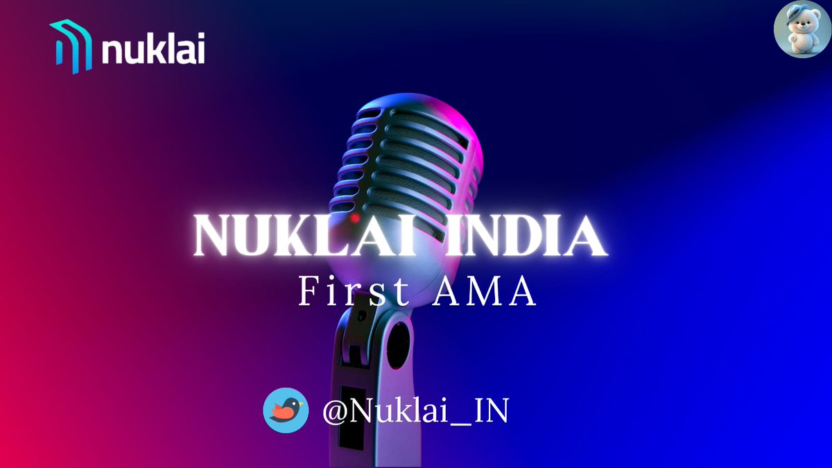 हैलो दोस्तो 
@Nuklai_IN   ने अपने AMA घोषणा कर दी है जो की 16 अप्रैल 8 बजे होगी।
ये इनका पहला AMA है जिसमें Ambassador program के बारे में बात होगी।
@NuklaiData 
#SmartData 
#AMA 
@Ravstar11