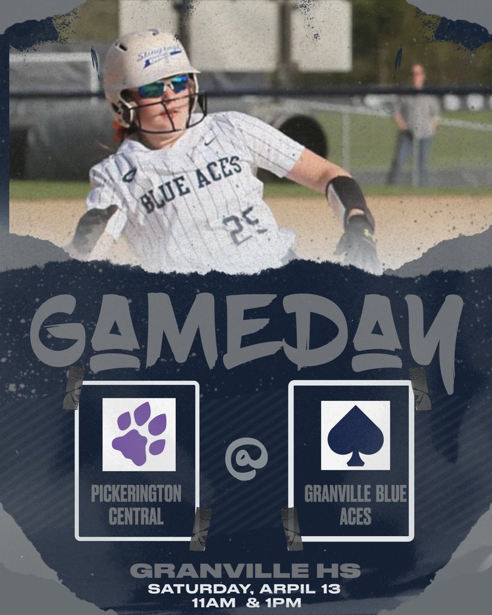 The sun is up and the tides have receded. We’re going to play 2! Come out to catch your Blue Aces host Pickerington Central at 11am & 1pm today. It will be a great day! #D2BG #LOL