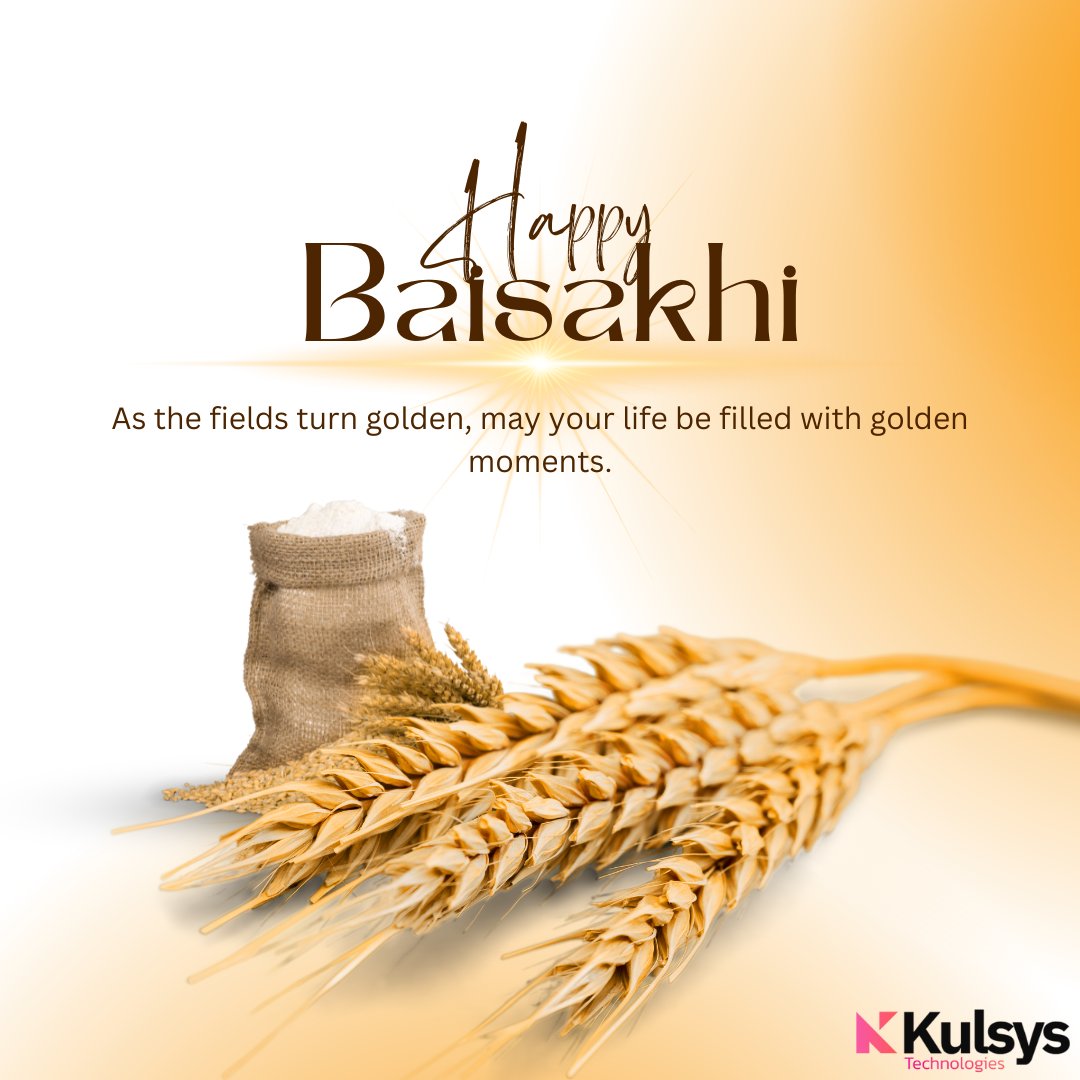 kulsys's tweet photo. Wishing everyone a joyful and prosperous Baisakhi!
As we celebrate the spirit of this vibrant festival, let's embrace the essence of new beginnings, abundance, and unity.

#happybaisakhi #teamkulsys #ThinkingInnovation #addingvalue #harvestseason https://t.co/e7DvZXXlk6