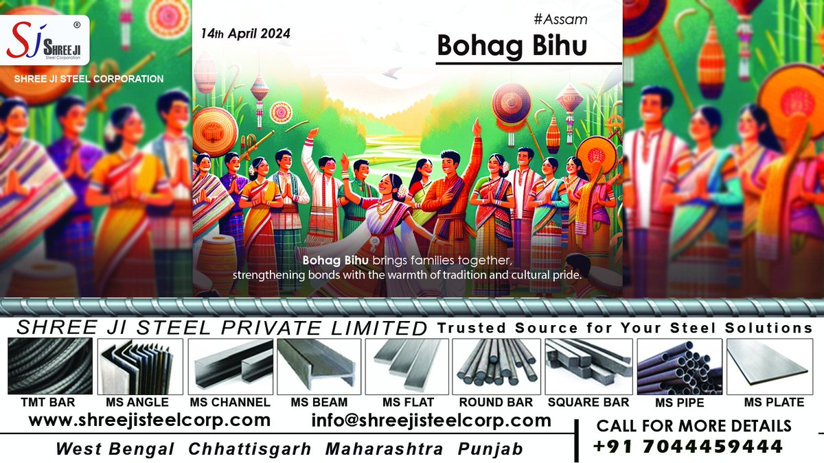 Celebrate the spirit of renewal and joy with Bohag Bihu! Embrace the vibrant traditions, melodious Bihu songs and the essence of Assam's rich culture. Wishing everyone a prosperous and blissful Bohag Bihu filled with love and happiness. #BohagBihu #Assam #NewBeginnings