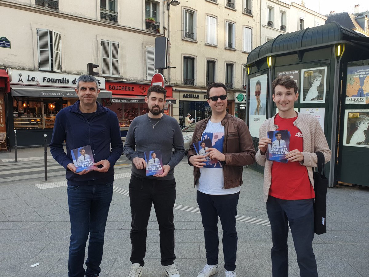 Merci à tous les amis des @jeunesreps mobilisés aujourd’hui pour soutenir @fxbellamy ! Le 9 juin, un seul tour, un seul vote : tous avec Bellamy !