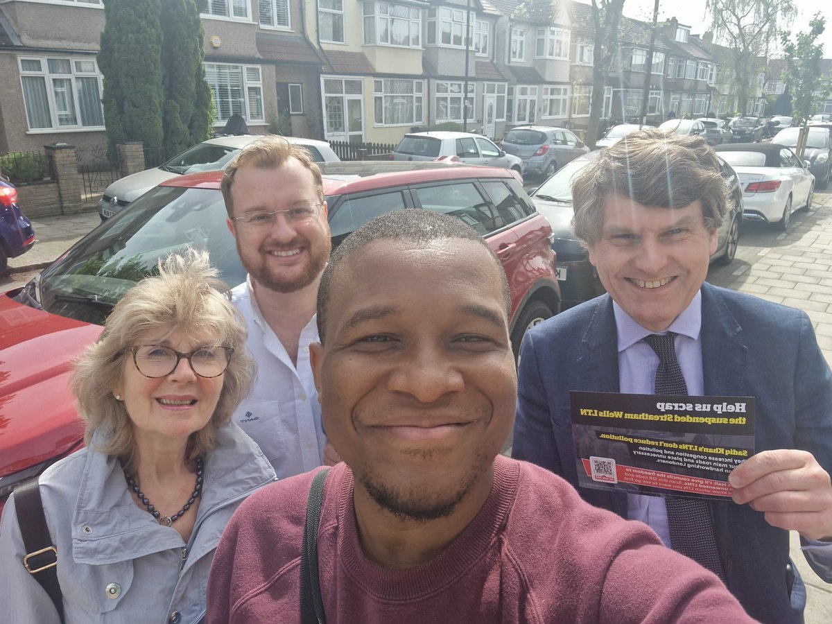 We’re back on the streets of Streatham & Croydon North, where an increasing number of people are supporting: @PromJPhillips to get Lambeth Council to sit up and listen @Chrissie_W13 & @Councillorsuzie to #getKhanout & recruit the police, sort housing & stop the traffic madness