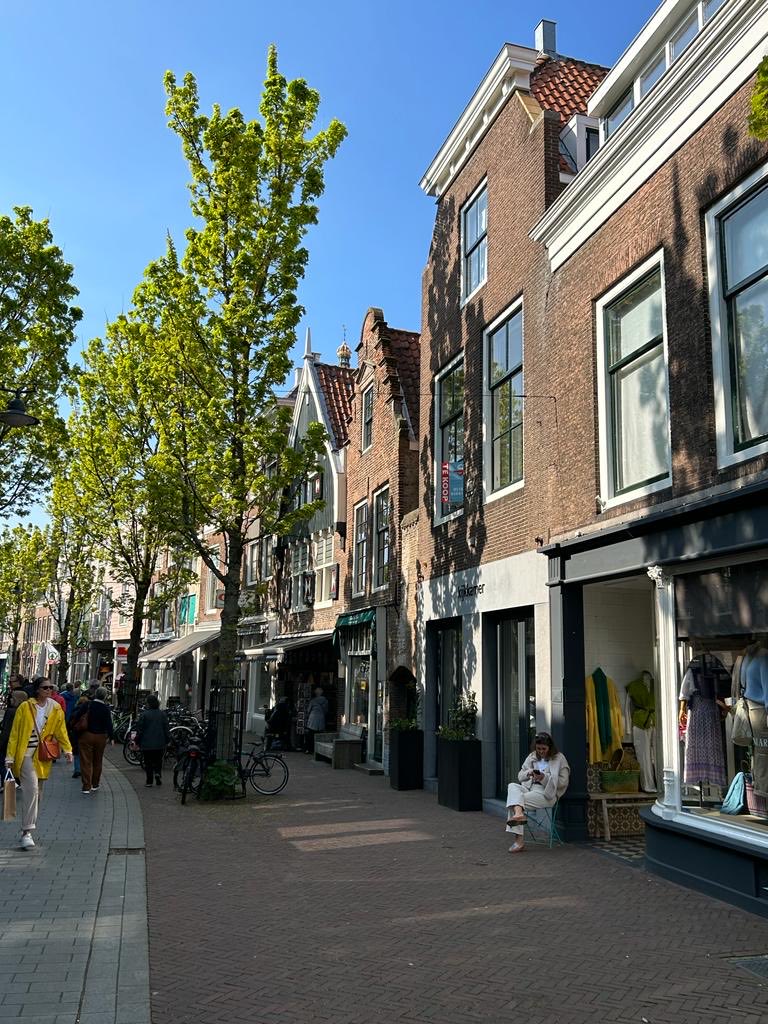 A Spring day in the Zealand town of Middelburg. Is this perfect urbanism ? The quiet rhythm of the buildings, the Dutch gables stepping to the sky, the street trees, the streets where people not cars are first class citizens, the leaves & brick melodiously refracting sunlight.…