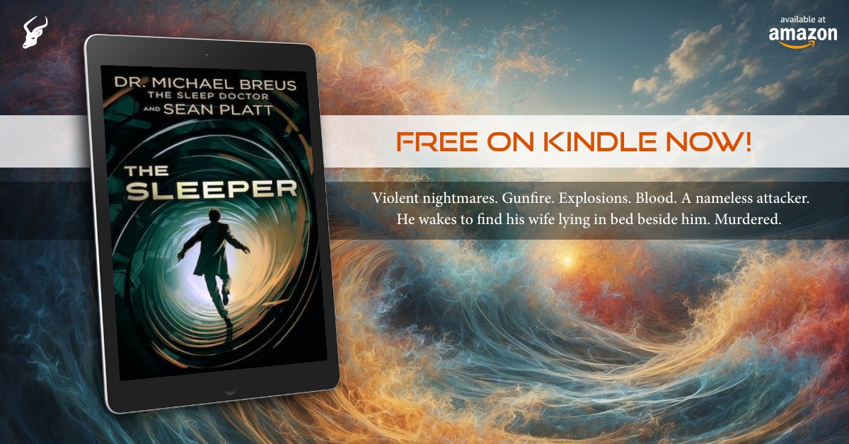 The Sleeper: A #tecnothiller by Dr Michael Breus & Sean Platt FREE on Kindle now! Amazon US: amazon.com/dp/B0CV4L7F5X Amazon UK: amazon.co.uk/dp/B0CV4L7F5X @thesleepdoctor #freebooks #Giveaway #thrillerbooks #amreading #nightmares #baddreamzzz #freebies #booklovers #conspiracy