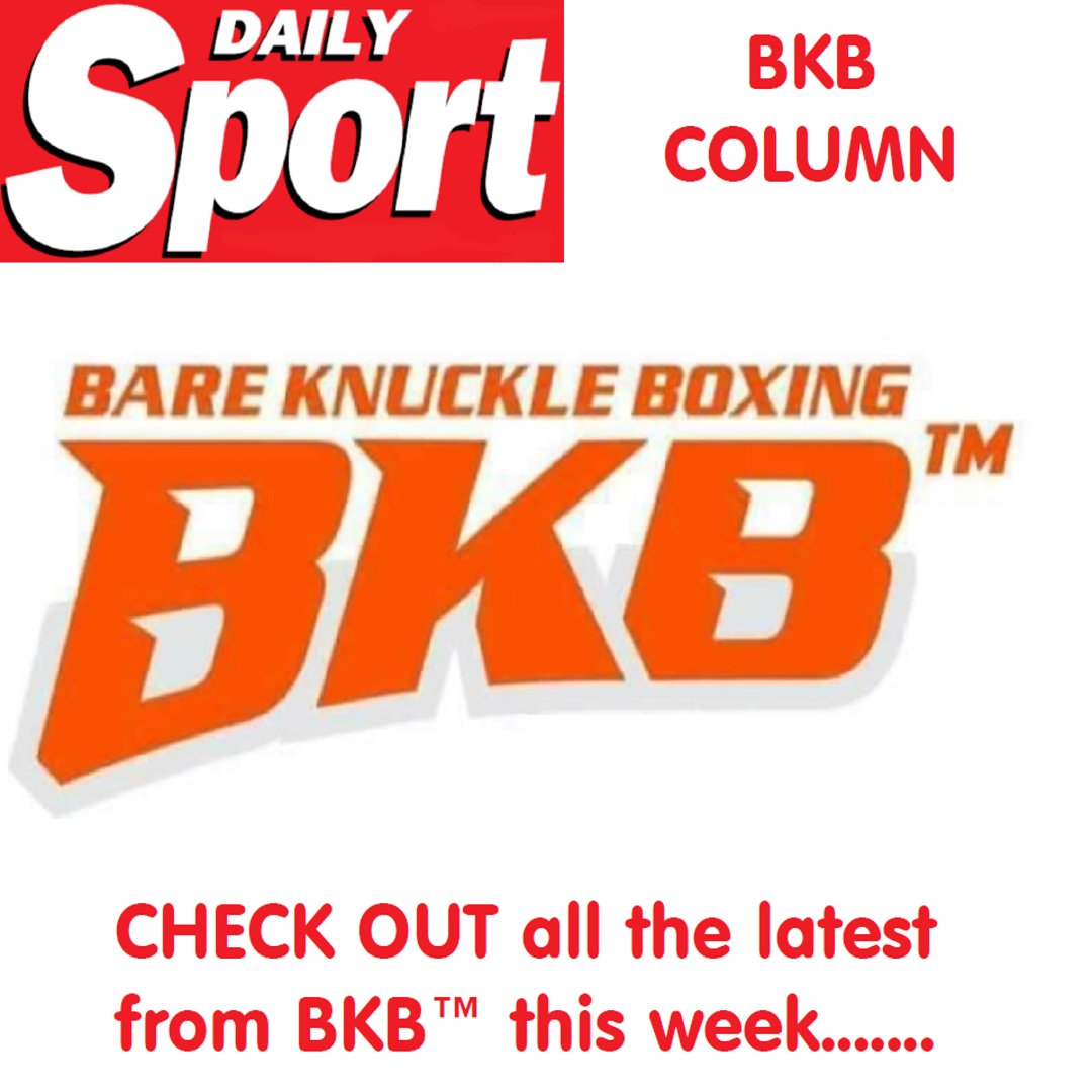 #BKBNews BKB 38 is starting to take shape! dailysport.co.uk/sport/bkb/bkb-… @bkb_official1 @bybextreme #BareKnuckle #TheSport #BKBSport #FridaySport #DailySport #UKFightScene #BritishBoxing #BYB #WeekendSport #Boxing #BKB #TabloidSport
